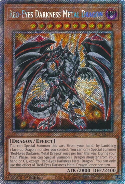 Red-Eyes Darkness Metal Dragon (Platinum Secret Rare) [RA03-EN212] Platinum Secret Rare | Gaming Infinity