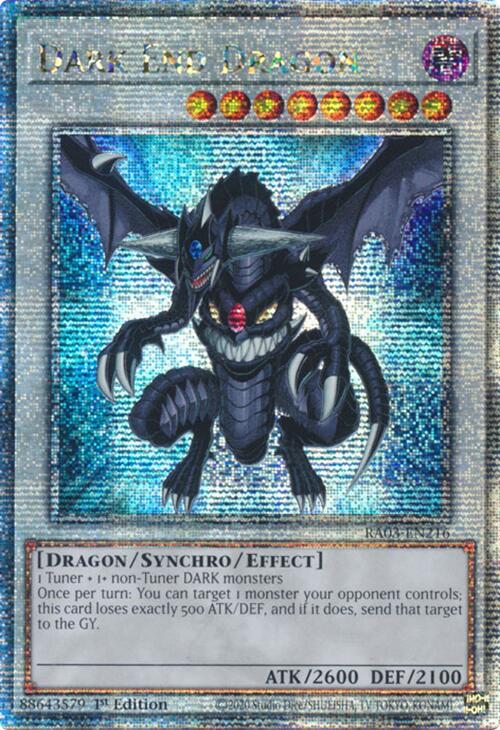 Dark End Dragon (Quarter Century Secret Rare) [RA03-EN216] Quarter Century Secret Rare | Gaming Infinity