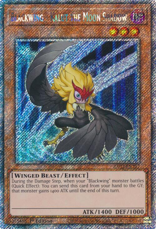 Blackwing - Kalut the Moon Shadow (Platinum Secret Rare) [RA03-EN217] Platinum Secret Rare | Gaming Infinity