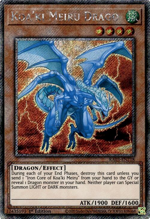 Koa'ki Meiru Drago (Platinum Secret Rare) [RA03-EN218] Platinum Secret Rare | Gaming Infinity