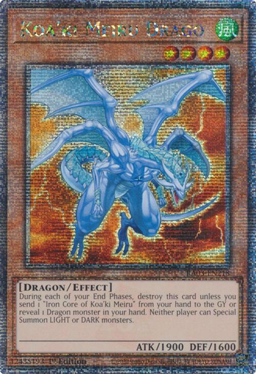 Koa'ki Meiru Drago (Quarter Century Secret Rare) [RA03-EN218] Quarter Century Secret Rare | Gaming Infinity