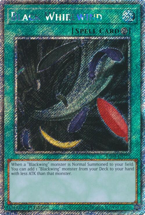 Black Whirlwind (Platinum Secret Rare) [RA03-EN219] Platinum Secret Rare | Gaming Infinity