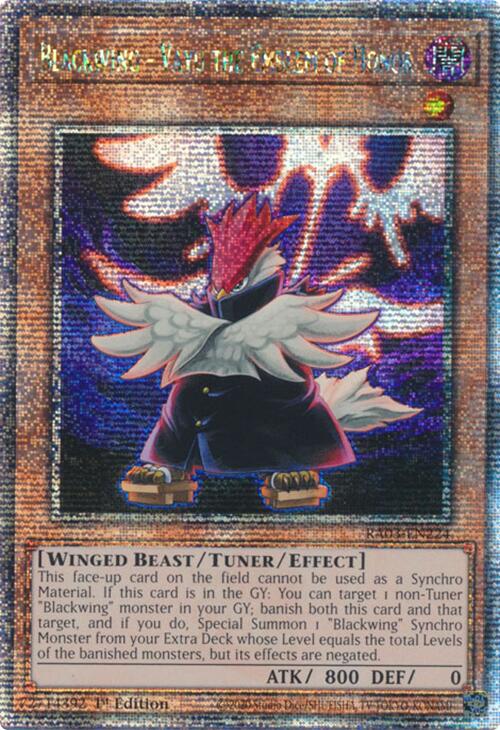 Blackwing - Vayu the Emblem of Honor (Quarter Century Secret Rare) [RA03-EN224] Quarter Century Secret Rare | Gaming Infinity