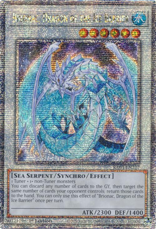 Brionac, Dragon of the Ice Barrier (Quarter Century Secret Rare) [RA03-EN227] Quarter Century Secret Rare | Gaming Infinity