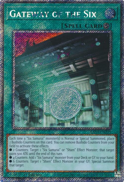 Gateway of the Six (Platinum Secret Rare) [RA03-EN229] Platinum Secret Rare | Gaming Infinity
