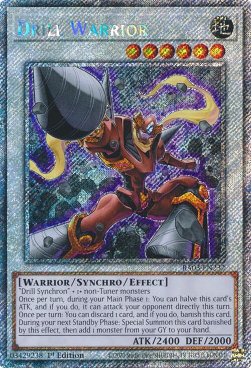 Drill Warrior (Platinum Secret Rare) [RA03-EN232] Platinum Secret Rare | Gaming Infinity