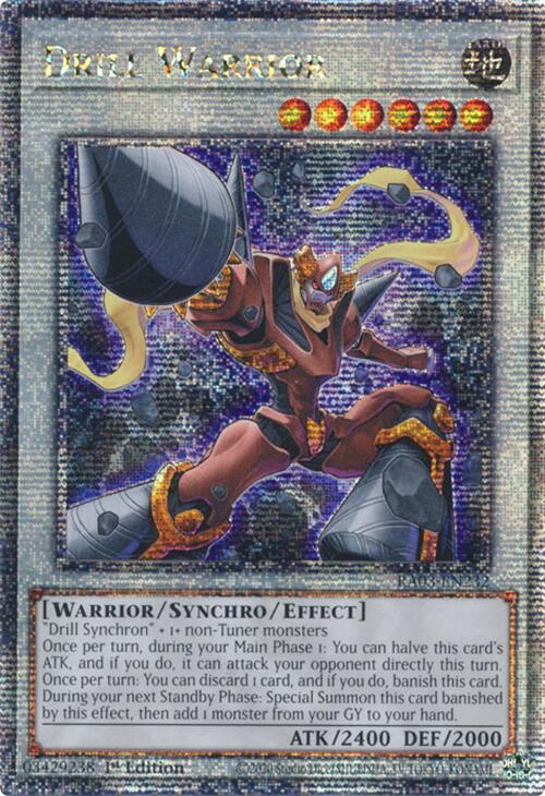 Drill Warrior (Quarter Century Secret Rare) [RA03-EN232] Quarter Century Secret Rare | Gaming Infinity