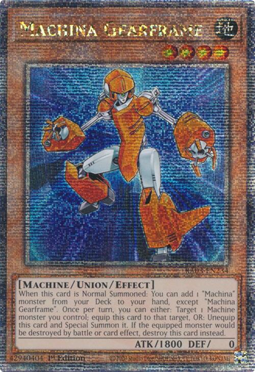 Machina Gearframe (Quarter Century Secret Rare) [RA03-EN234] Quarter Century Secret Rare | Gaming Infinity