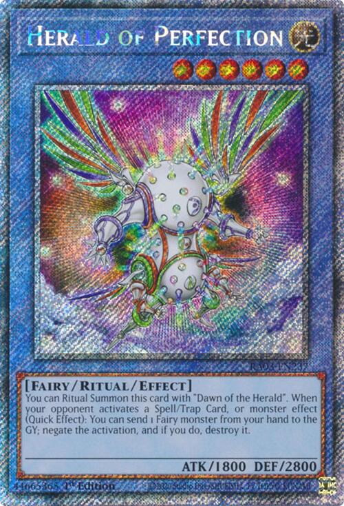 Herald of Perfection (Platinum Secret Rare) [RA03-EN237] Platinum Secret Rare | Gaming Infinity