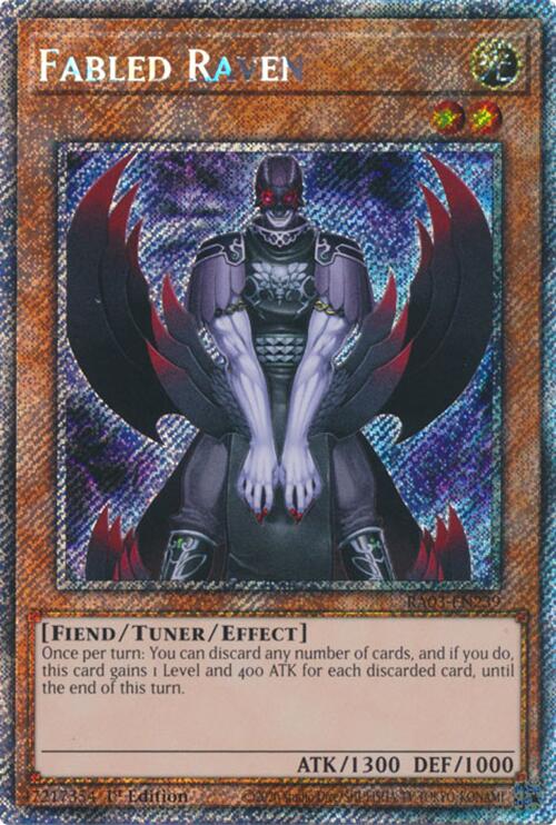 Fabled Raven (Platinum Secret Rare) [RA03-EN239] Platinum Secret Rare | Gaming Infinity