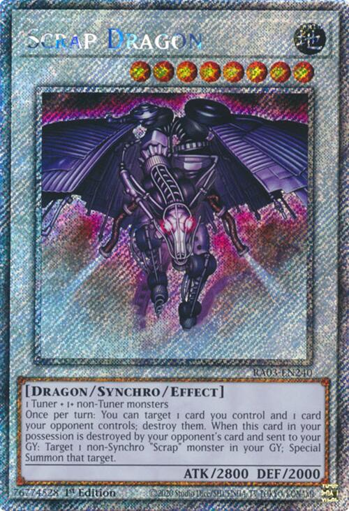 Scrap Dragon (Platinum Secret Rare) [RA03-EN240] Platinum Secret Rare | Gaming Infinity