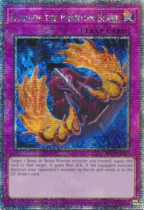 Horn of the Phantom Beast (Quarter Century Secret Rare) [RA03-EN241] Quarter Century Secret Rare | Gaming Infinity