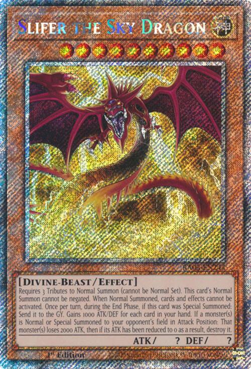 Slifer the Sky Dragon (Platinum Secret Rare) [RA03-EN244] Platinum Secret Rare | Gaming Infinity