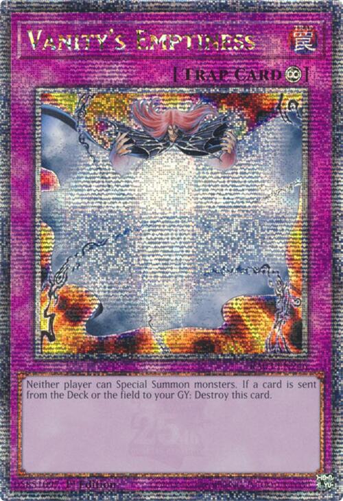 Vanity's Emptiness (Quarter Century Secret Rare) [RA03-EN246] Quarter Century Secret Rare | Gaming Infinity