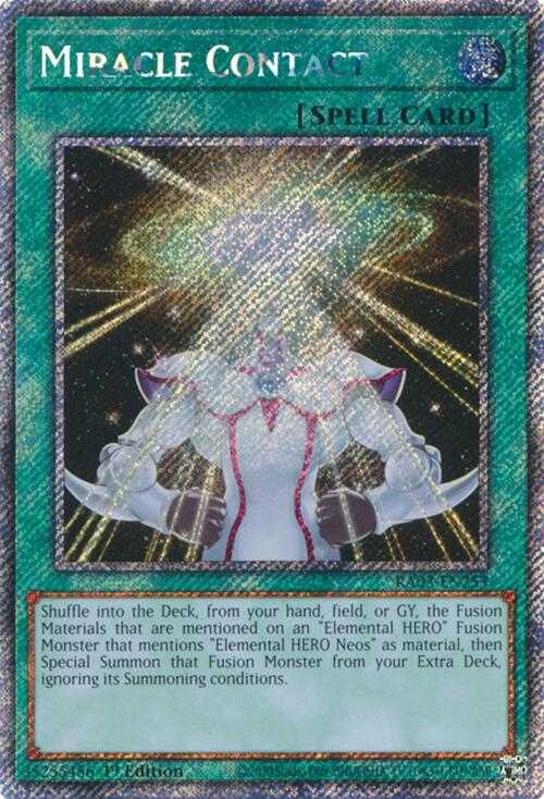 Miracle Contact (Platinum Secret Rare) [RA03-EN253] Platinum Secret Rare | Gaming Infinity
