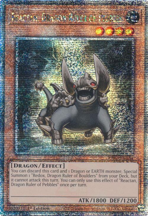 Reactan, Dragon Ruler of Pebbles (Quarter Century Secret Rare) [RA03-EN254] Quarter Century Secret Rare | Gaming Infinity