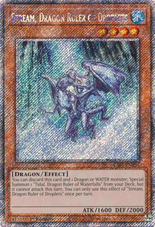 Stream, Dragon Ruler of Droplets (Platinum Secret Rare) [RA03-EN255] Platinum Secret Rare | Gaming Infinity