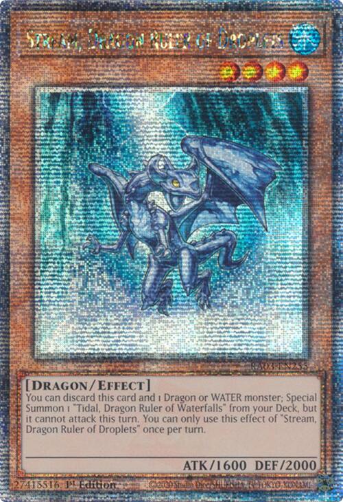 Stream, Dragon Ruler of Droplets (Quarter Century Secret Rare) [RA03-EN255] Quarter Century Secret Rare | Gaming Infinity