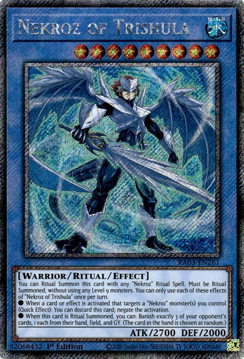 Nekroz of Trishula (Platinum Secret Rare) [RA03-EN261] Platinum Secret Rare | Gaming Infinity