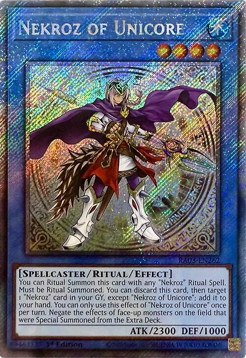 Nekroz of Unicore (Platinum Secret Rare) [RA03-EN262] Platinum Secret Rare | Gaming Infinity