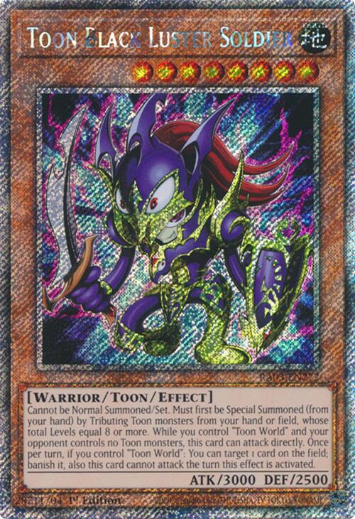 Toon Black Luster Soldier (Platinum Secret Rare) [RA03-EN272] Platinum Secret Rare | Gaming Infinity