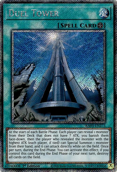 Duel Tower (Platinum Secret Rare) [RA03-EN273] Platinum Secret Rare | Gaming Infinity