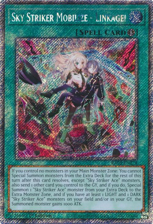 Sky Striker Mobilize - Linkage! (Platinum Secret Rare) [RA03-EN274] Platinum Secret Rare | Gaming Infinity