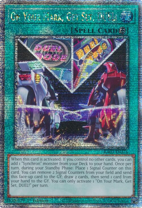 On Your Mark, Get Set, DUEL! (Quarter Century Secret Rare) [RA03-EN276] Quarter Century Secret Rare | Gaming Infinity