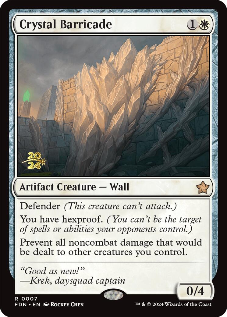 Crystal Barricade [Foundations Prerelease Promos] | Gaming Infinity