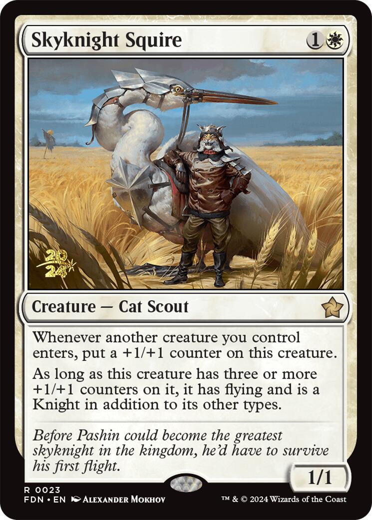 Skyknight Squire [Foundations Prerelease Promos] | Gaming Infinity