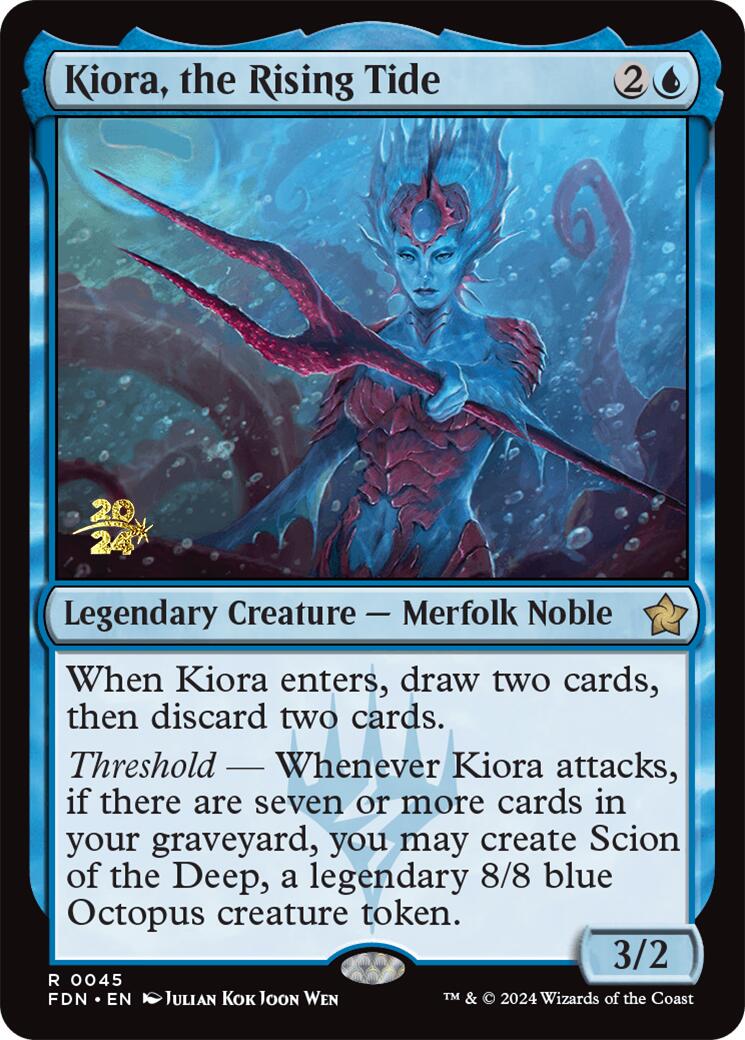 Kiora, the Rising Tide [Foundations Prerelease Promos] | Gaming Infinity