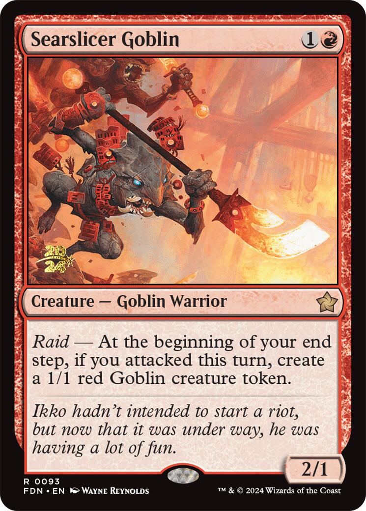 Searslicer Goblin [Foundations Prerelease Promos] | Gaming Infinity