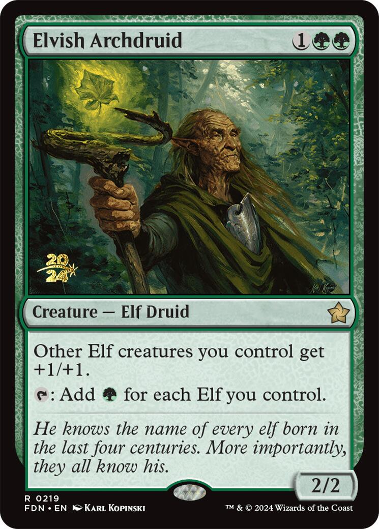 Elvish Archdruid [Foundations Prerelease Promos] | Gaming Infinity