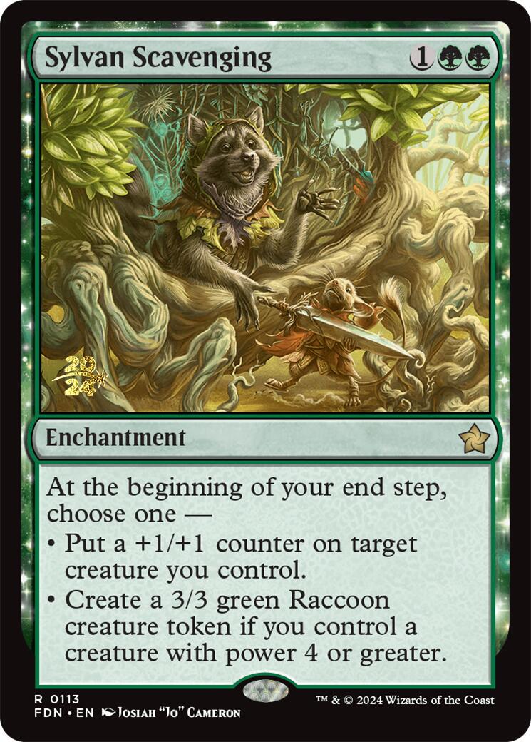 Sylvan Scavenging [Foundations Prerelease Promos] | Gaming Infinity