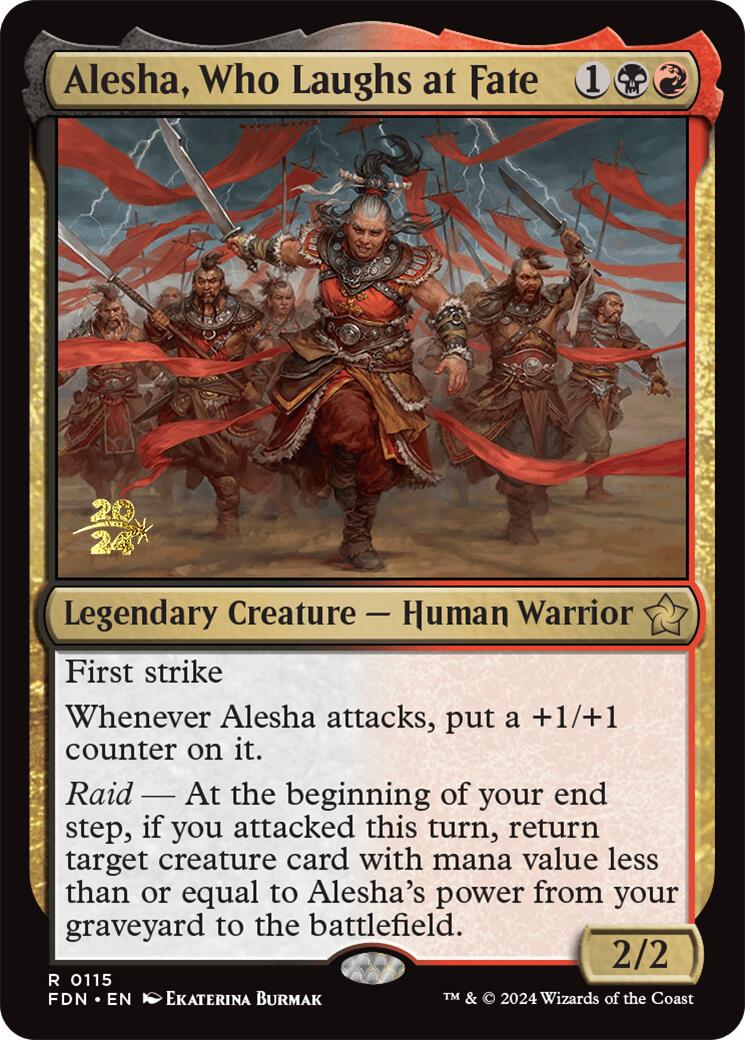 Alesha, Who Laughs at Fate [Foundations Prerelease Promos] | Gaming Infinity