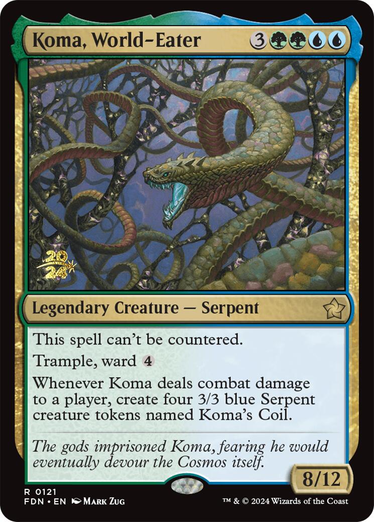 Koma, World-Eater [Foundations Prerelease Promos] | Gaming Infinity