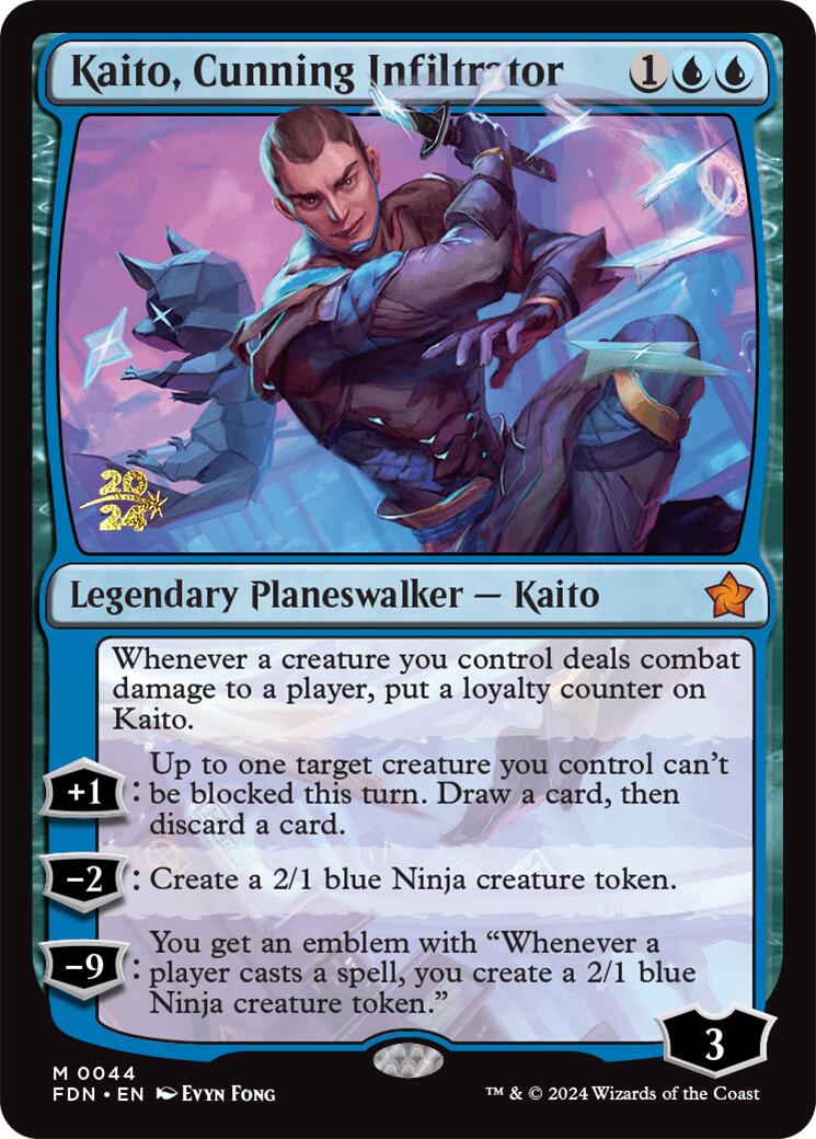 Kaito, Cunning Infiltrator [Foundations Prerelease Promos] | Gaming Infinity