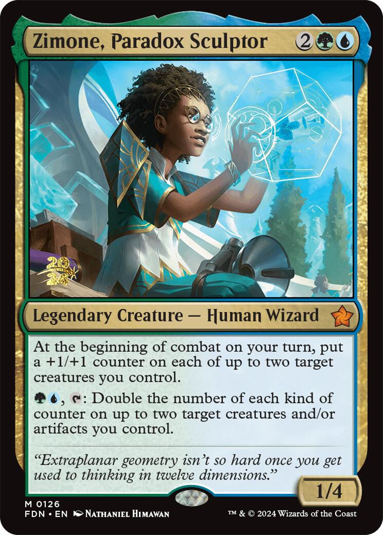 Zimone, Paradox Sculptor [Foundations Prerelease Promos] | Gaming Infinity