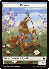 Rabbit // Soldier Double-Sided Token [Foundations Tokens] | Gaming Infinity