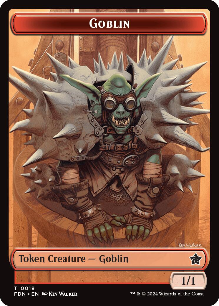 Goblin // Insect Doubled-Sided Token [Foundations Tokens] | Gaming Infinity