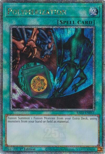 Polymerization (Alternate Art) (Quarter Century Secret Rare) [RA03-EN051] Quarter Century Secret Rare | Gaming Infinity