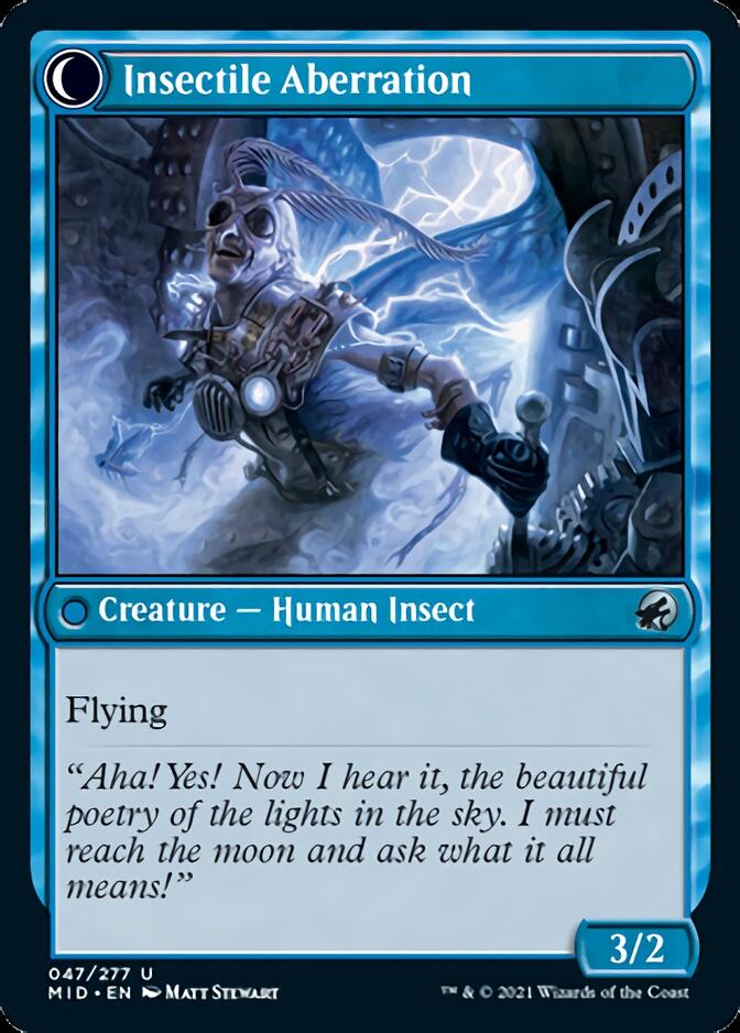 Delver of Secrets // Insectile Aberration [Innistrad: Midnight Hunt] | Gaming Infinity