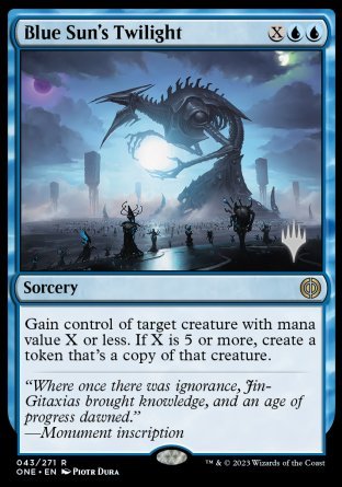Blue Sun's Twilight (Promo Pack) [Phyrexia: All Will Be One Promos] | Gaming Infinity