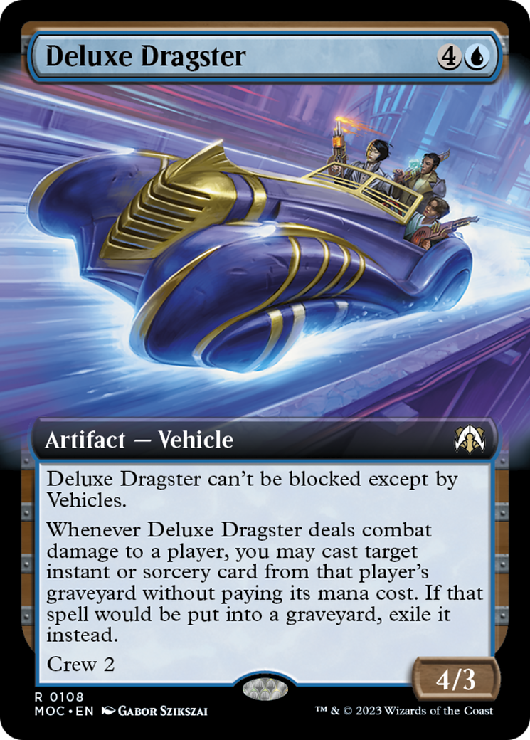 Deluxe Dragster (Extended Art) [March of the Machine Commander] | Gaming Infinity