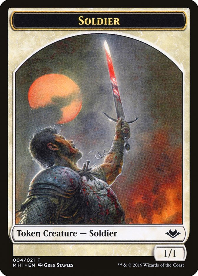 Angel (002) // Soldier (004) Double-Sided Token [Modern Horizons Tokens] | Gaming Infinity