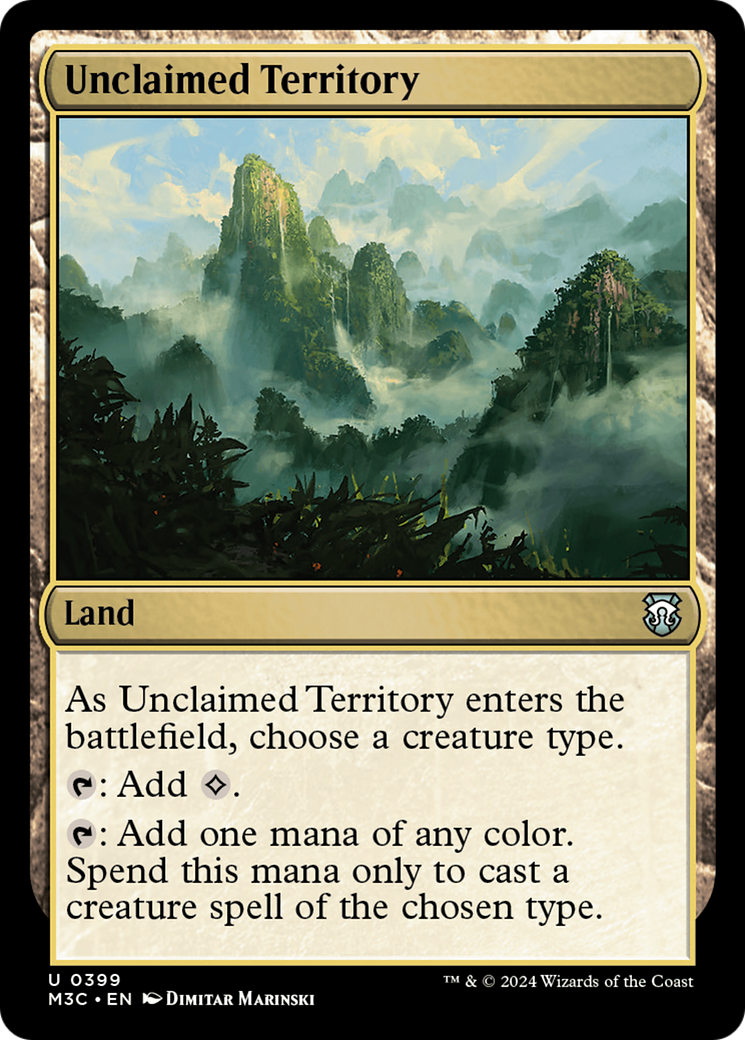 Unclaimed Territory (Ripple Foil) [Modern Horizons 3 Commander] | Gaming Infinity