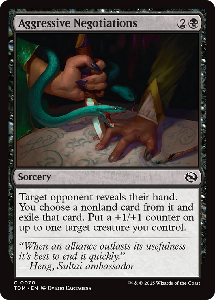 Aggressive Negotiations [Tarkir: Dragonstorm] | Gaming Infinity