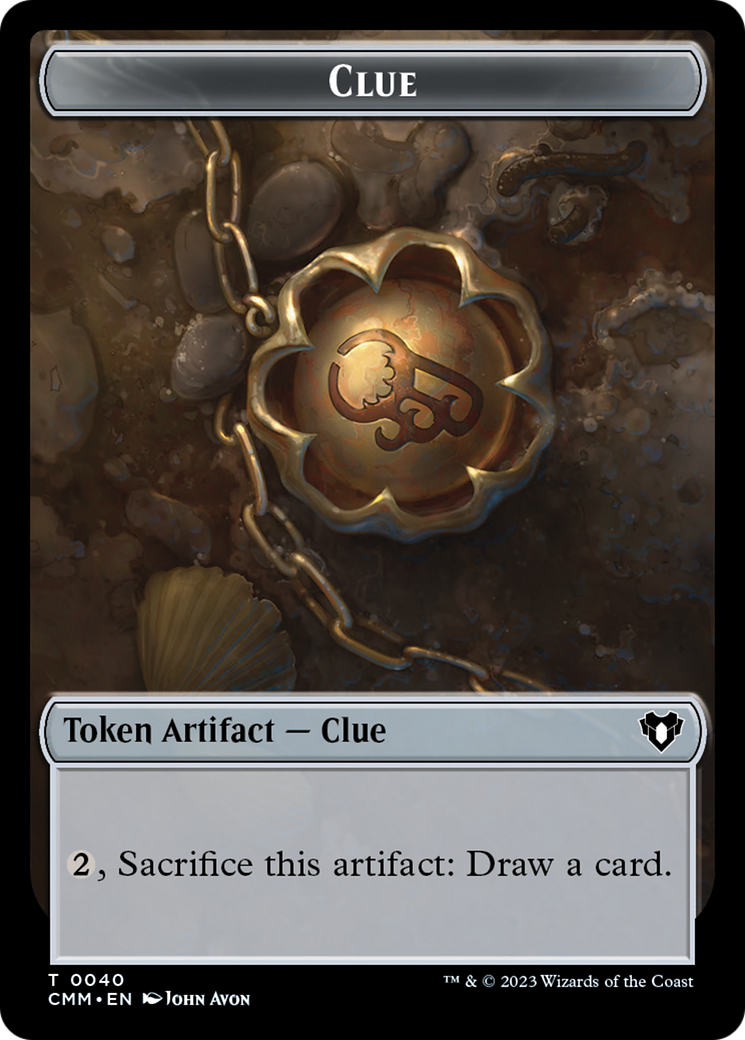 Clue // Construct (0041) Double-Sided Token [Commander Masters Tokens] | Gaming Infinity