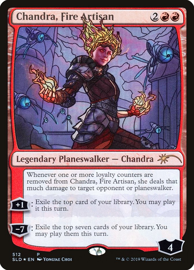 Chandra, Fire Artisan (Stained Glass) [Secret Lair Drop Promos] | Gaming Infinity