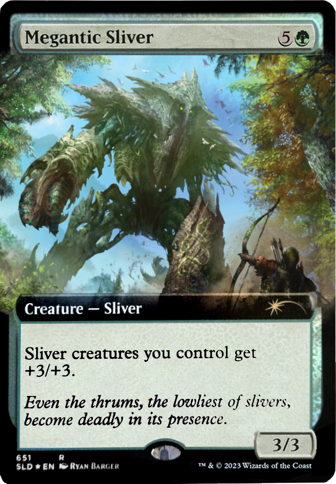 Megantic Sliver (Extended Art) [Secret Lair Drop Promos] | Gaming Infinity